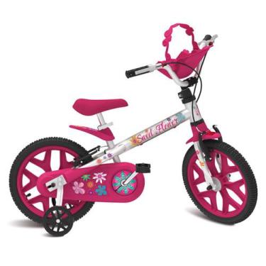 Imagem de Bicicleta Aro 16 Sweet Flower Pro Bandeirante Rosa 3077 5+ - Brinquedo
