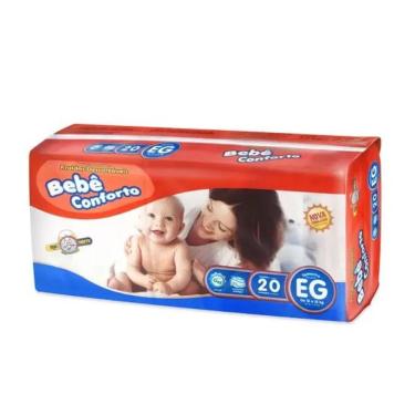Imagem de Fralda Infantil Bebe Conforto Intermediaria Eg C/20