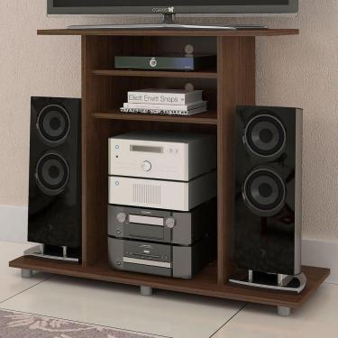 Imagem de Rack Para Tv Até 32 Polegadas Cipó 2 Prateleiras Café - Jcm Móveis