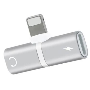 Imagem de Cabo adaptador pra Fone Mini Lightning Duas Entradas Ligting