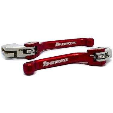 Imagem de Kit Manete Retrátil Freio + Embreagem Crf 230 / 250f Biker COR:VERMELHO