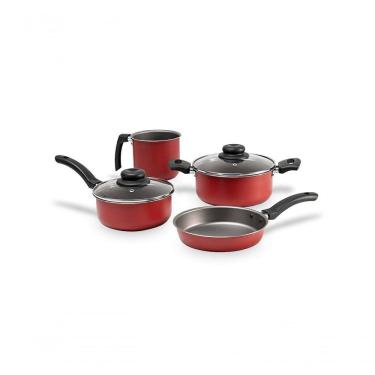 Imagem de Jogo De Panelas Com 4 Peças - Ruby - Brinox Vermelho Brinox