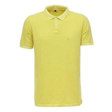 Imagem de Camisa Gola Polo Masculina Amarela  Wrangler 26614