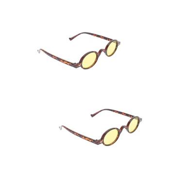 Imagem de Gadpiparty 2 Pares óculos de sol antigos adereço de foto decoração vintage oculos de so...