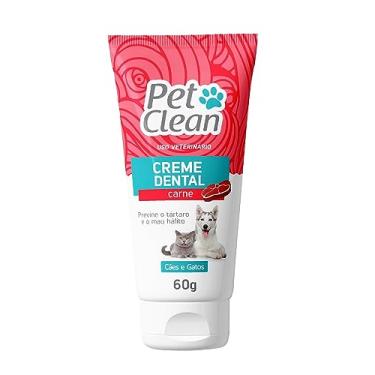 Imagem de Creme Dental Para Cachorro E Gatos Sabor Carne Pet Clean 60g
