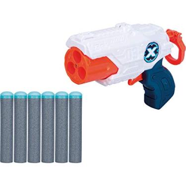 Imagem de X Shot Mini Tk3 3 Tiros Candide Branco/Laranja, Lançador de Dardos