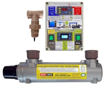 Imagem de AQUECEDOR ELETRICO DE PISCINA PARA 20.000 LITROS COM IONIZADOR