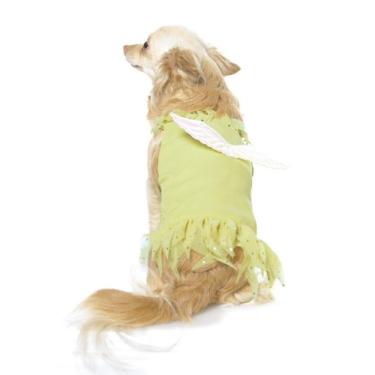 Imagem de 2Pc Peter Pan'S Tinkerbell Cute Dog Holiday Pet Costume (Yellow;X-Small)