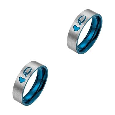 Imagem de 1 Unidade anel anéis da moda anéis de casal anéis de promessa para casais anéis de amante argolas graça joalheria homem e mulher
