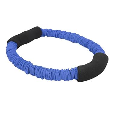 Imagem de A Corda da Tração do Braço, Elástico Embeleza o Látex das Curvas que dá Forma à Corda da Aptidão do Braço do Exercício para Exterior (Azul 25 libras)