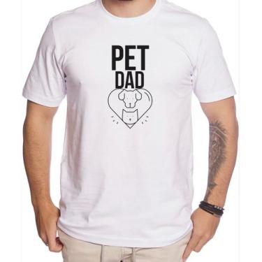 Imagem de Camiseta Masculina Pai De Pet Gato/Cachorro Dad Cat Dog Dia Dos Pais -