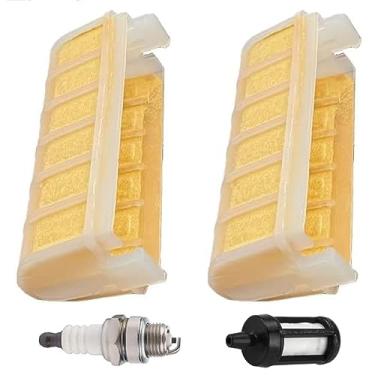 Imagem de Annolai Filtro de ar MS250 para peças de motosserra Stihl 021 023 025 MS210 MS230 MS250C MS210C MS230C MS 250 230 210, pacote com 2, substitui 1123 120 1613, 1123 120 120 1613 612