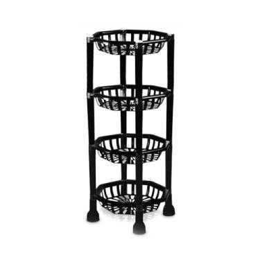 Imagem de Fruteira De Chão 4 andares Cesto Organizador Cozinha