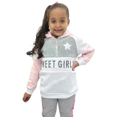 Imagem de Blusa De Moletom infantil Menina Flanelada importada-Feminino