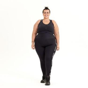 Imagem de Calça Legging Feminina Elástico Esporte Plus Size-Feminino
