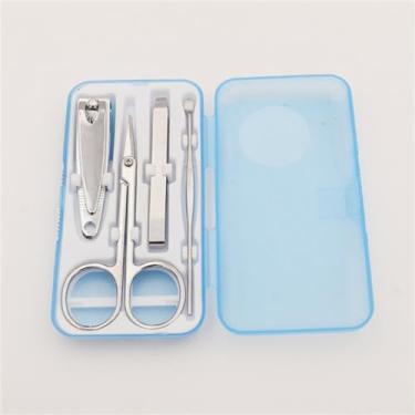 Imagem de Tesoura conjunto de cortador de unhas alicate de pele morta cortador de unhas pedicure cuidados com as unhas cortadores de unhas para ferramenta de manicure, a, a