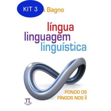 Imagem de Kit 3 Livro Língua, Linguagem, Linguística