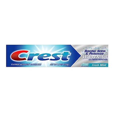 Imagem de Crest Bicarbonato de sódio e branqueamento com peróxido com pasta de dente de proteção de tártaro, menta fresca, 232 g