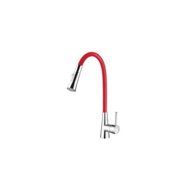 Imagem de Torneira Misturador Monocomando Lorenzetti LorenFlex 2257 R27 Vermelha