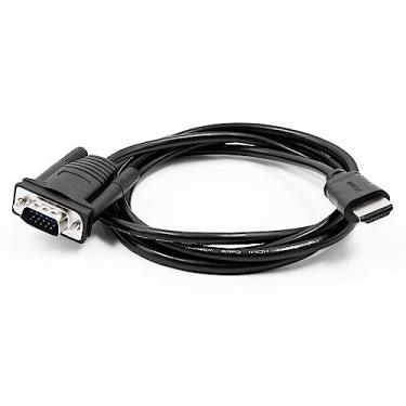Imagem de Wiistar Cabo HDMI para VGA 1,8 m/6 pés 1080p HDMI para VGA Cabo adaptador conversor de vídeo macho para macho suporta computador laptop PC desktop monitor HDTV projetor