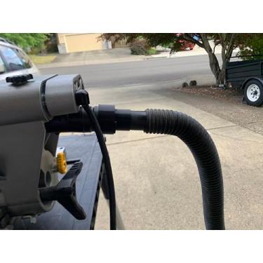 Imagem de SOLID ART Adaptador de porta de poeira LLC (preto) – Serve para portas de poeira OD de 1 5/20.3 cm e aspirador de pó OD de 1 ¼" (compatível com serras de esquadria DEWALT DWS715, DWS716, DWS779,