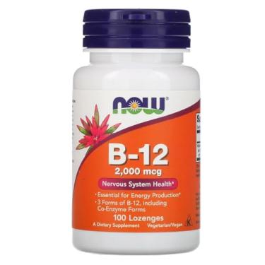 Imagem de Vitamina B-12 2000mcg 100 Pastilhas Veganas - Now foods