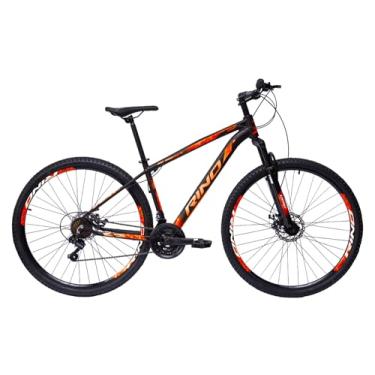 Imagem de Bicicleta Aro 29 Rino Start 21 Velocidades (Preto/Laranja, 19)