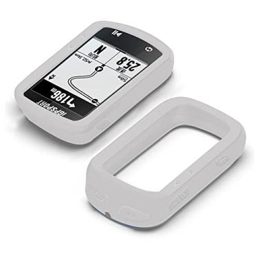 Imagem de Capa Voikoli compatível com iGPSPORT BSC200/BSC300, capa protetora de silicone macio, acessórios de GPS portáteis ao ar livre (branca)