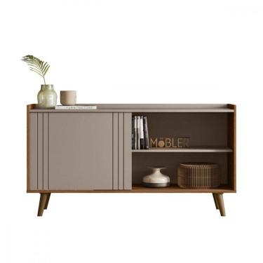 Imagem de Bancada Rack Austin 1.36 Para Tv Até 60 Polegadas Grigio-cinamomo Mel