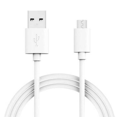 Imagem de Cabo Carregador Celular Rápido USB 3.4A V8 Micro Turbo 25w 1m BRANCO -
