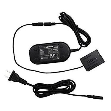 Imagem de Kit adaptador de energia CA para câmera para câmeras Panasonic Lumix DMC-GH2 GH2M DMC-GX8 filmadoras com acoplador CC DMW-DCC8, substituição para DMW-AC8 Plus DMW-DCC8, plugue EUA