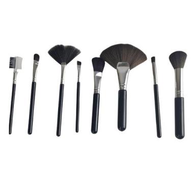 Imagem de Pincel Kit 8 peças Maquiagem Make Up Sombra Corretivo Base Profissiona