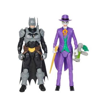 Imagem de Boneco Batman Adventures Batman Vs Coringa - 30cm com Acessórios 2 Uni
