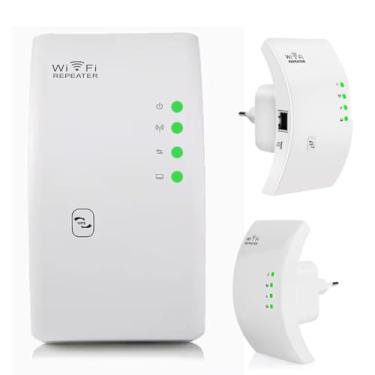 Imagem de Repetidor De Sinal Wifi Wireless Amplificador de Sinal Extensor Potente Cor Branco