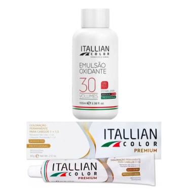 Imagem de 02 Colorações Itallian Color Louro Platina 10.0 + 1 Oxi 30 Volumes 100