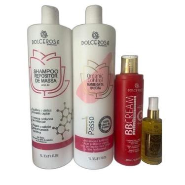 Imagem de Kit Progressiva Organica Sem Formol, Bb Cream E Shampoo - Dolce Rosa P