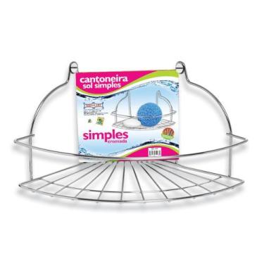 Imagem de Cantoneira Porta Shampoo Sol - Niquelart, Aço cromado, Médiovioletred