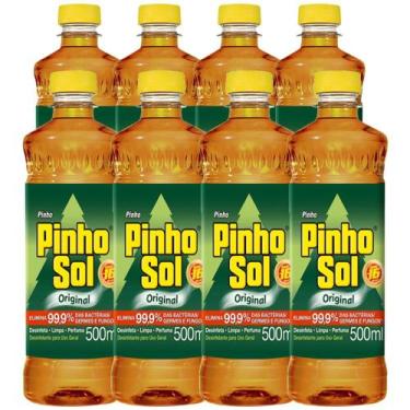 Imagem de Kit Desinfetante Pinho Sol Original 500ml com 8 unidades