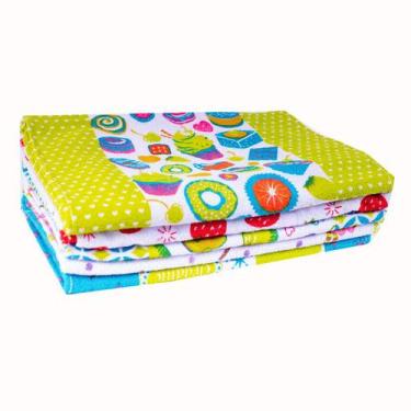 Imagem de Pano De Prato Atoalhado Kit 12 Unidades Panos De Cozinha - Babilar