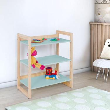 Imagem de Estante Infantil Baixa para Livros e Brinquedos Diversos 64x75cm Color