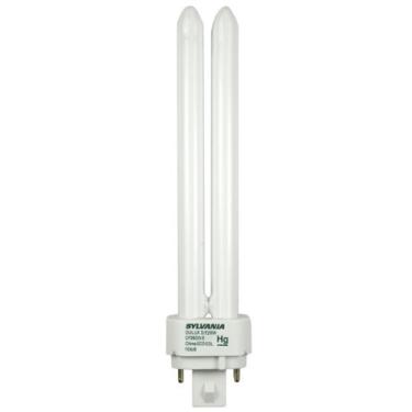 Imagem de Sylvania Lâmpada fluorescente compacta de tubo duplo de 4 pinos S6740 (pacote com 10) 20669 CF26DD/E/841/ECO 26-Watt 4100K 4 pinos, branca