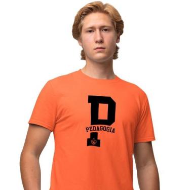 Imagem de Camisa Camiseta Masculina Estampada Pedagogia 100% Algodão Fio 30.1 Pe