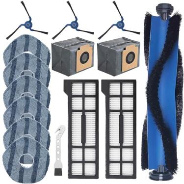 Imagem de DianSung Kit de acessórios para Eufy X10 Pro Omni aspirador de pó peça de substituição, 1 escova de rolo + 6 almofadas de esfregão + 2 sacos de pó + 2 filtros + 3 escovas laterais