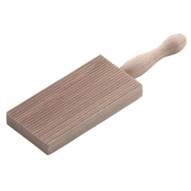 Imagem de Tredoni Máquina de macarrão profissional de madeira para nhoque Ridge Board 2,4 x 4,8" (6 x 12 cm)