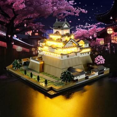 Imagem de Vaodest LED Light for Lego Architecture 21060 Himeji Castle Set,Design and Configuration Compatible with Lego 21060 Model(LED Light Only, Not Building Block Kit)