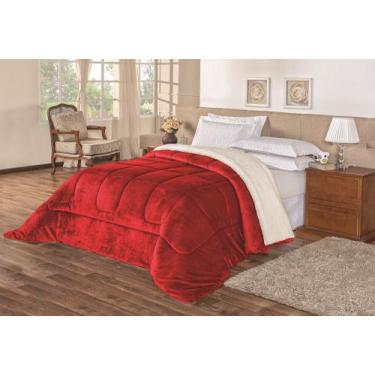 Imagem de Cobertor dupla face queen especial tipo coberdrom pele de carneiro 2,4