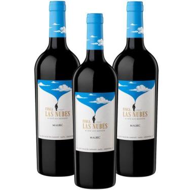 Imagem de Kit 3 pçs Vinho Tinto Malbec Finca Las Nubes Argentino 750ml - Finca d