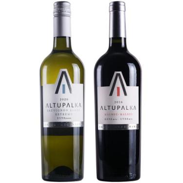 Imagem de Kit 2 pçs Vinho 1 Branco Suavignon 1 Tinto Malbec Altupalka