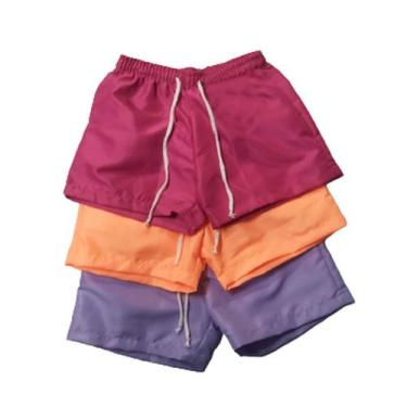 Imagem de Kit 3 Shorts Feminino Infantil Juvenil - OX CONFECÇÕES, Sortido, 14