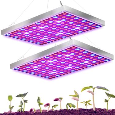 Imagem de Diboys Luz de Cultivo LED para Plantas de Interior, Painel de Espectro Completo de Luzes de Plantas de 45 W para Mudas, Suculentas, Micro Verdes, Vegetais e Flores, Pacote com 2